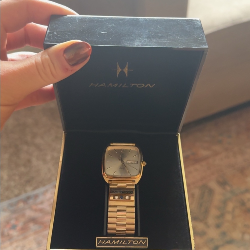 Hamilton Two-Tone Gold and Silver Watch